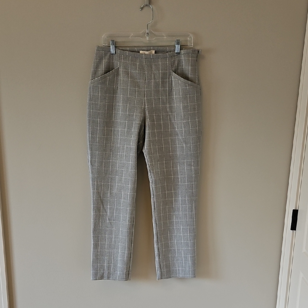 Anthropologie Light Gray Textured Fabric